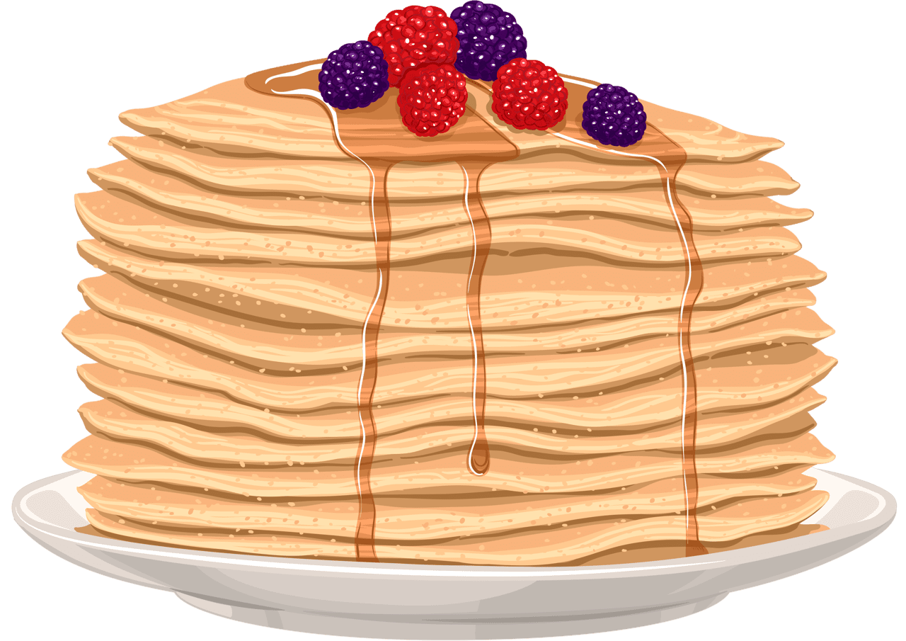 Pancake pin page clipart logo 2