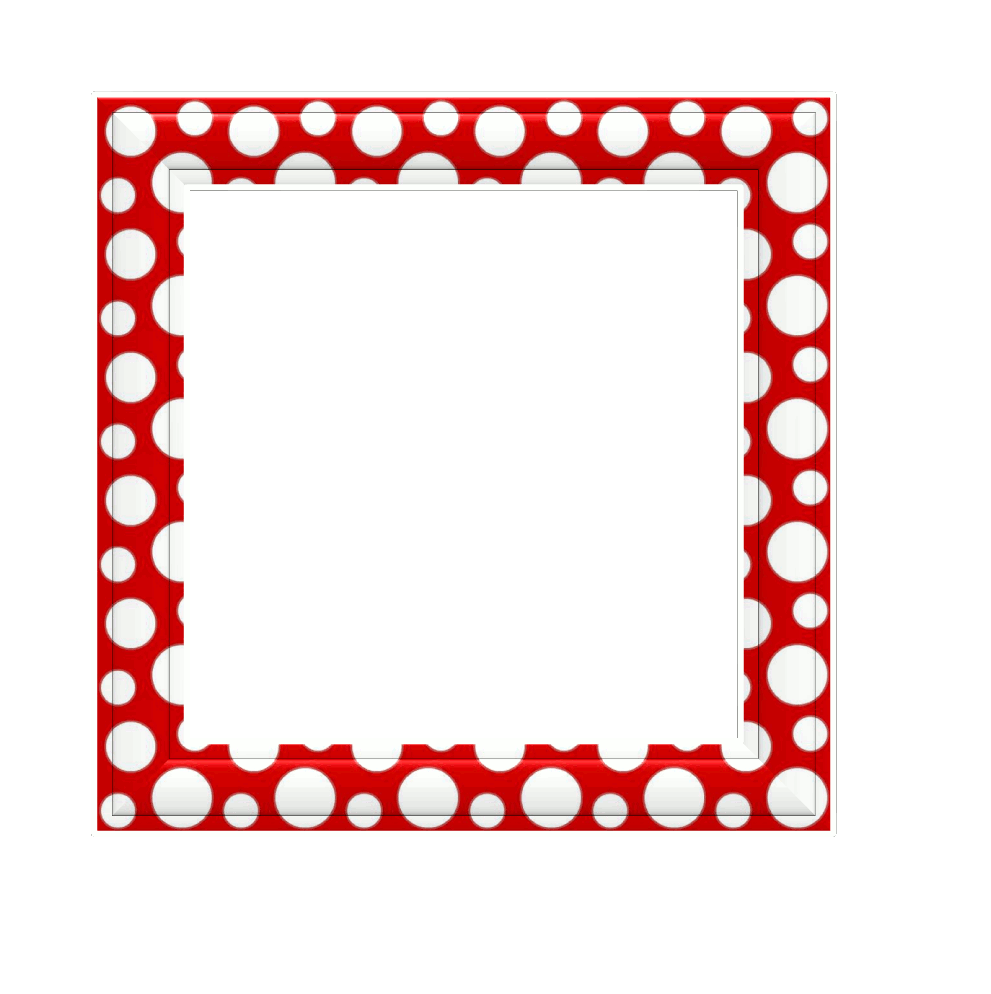 Cu polka dot frame clipart clip art