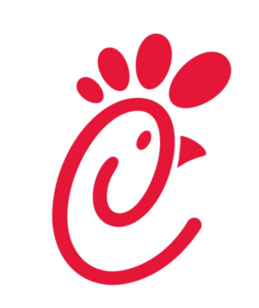 Paw print chick fil chicken stic clipart vector