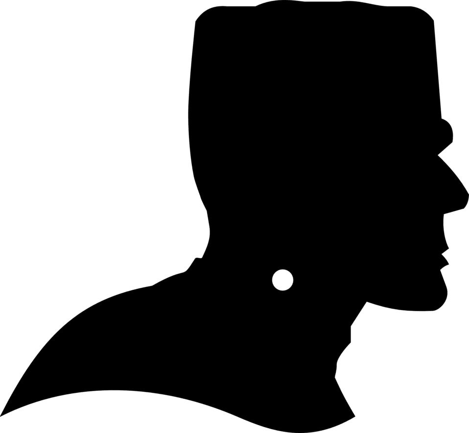 Clipart image frankenstein monster silhouette pro dingbat id