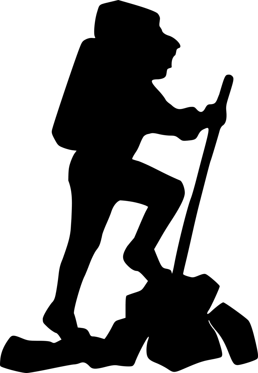 Hiking hiker clipart free