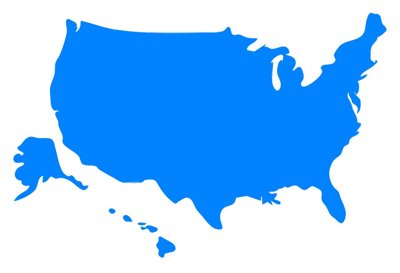 Usa map silhouette clipart logo