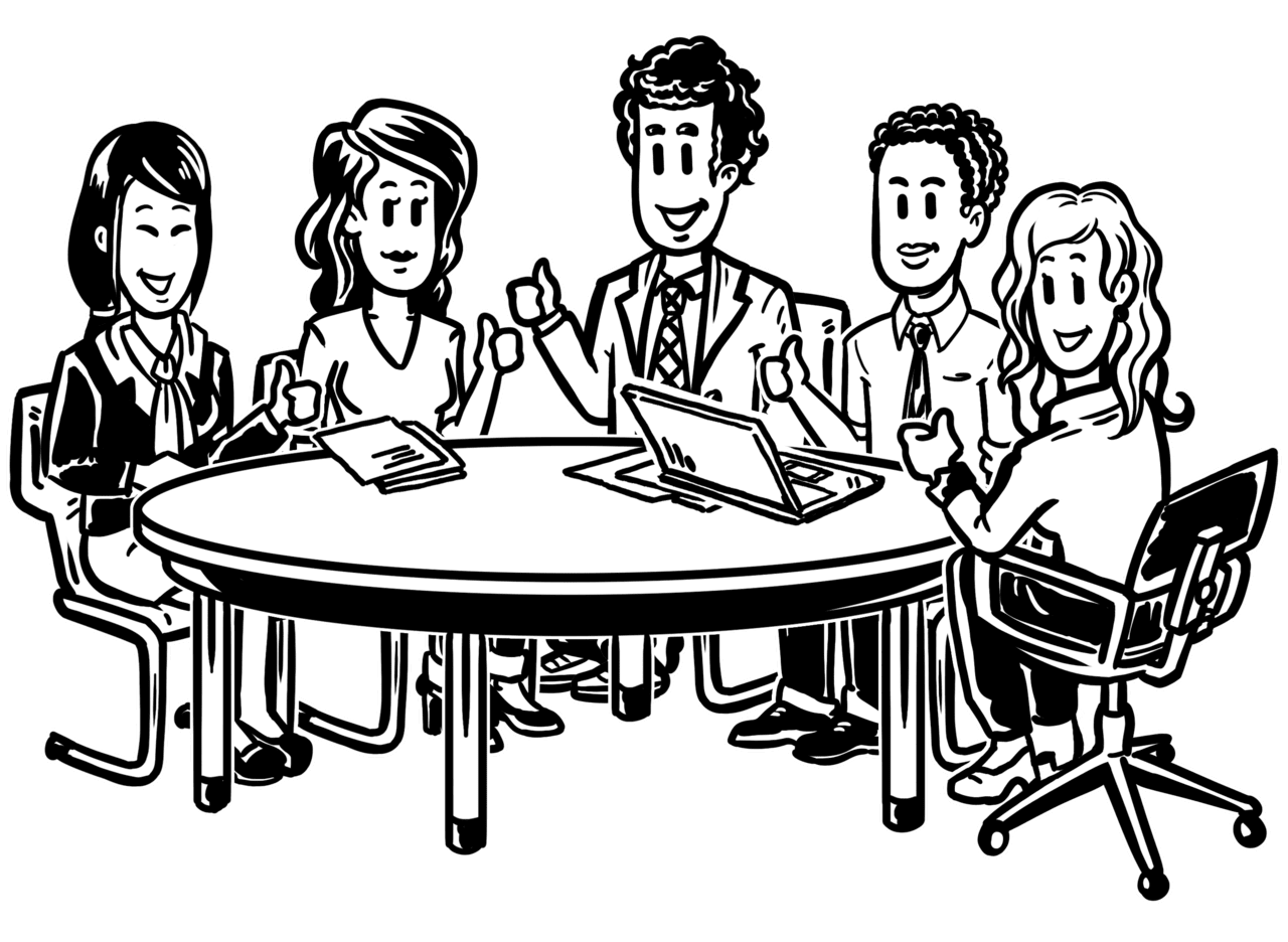 Meeting how interactive videos can improve your boarding clipart clip art