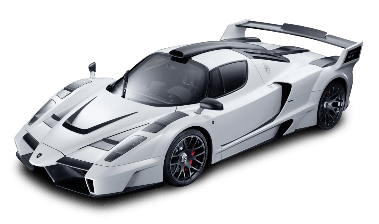 Race car white ferrari enzo racing image for clipart