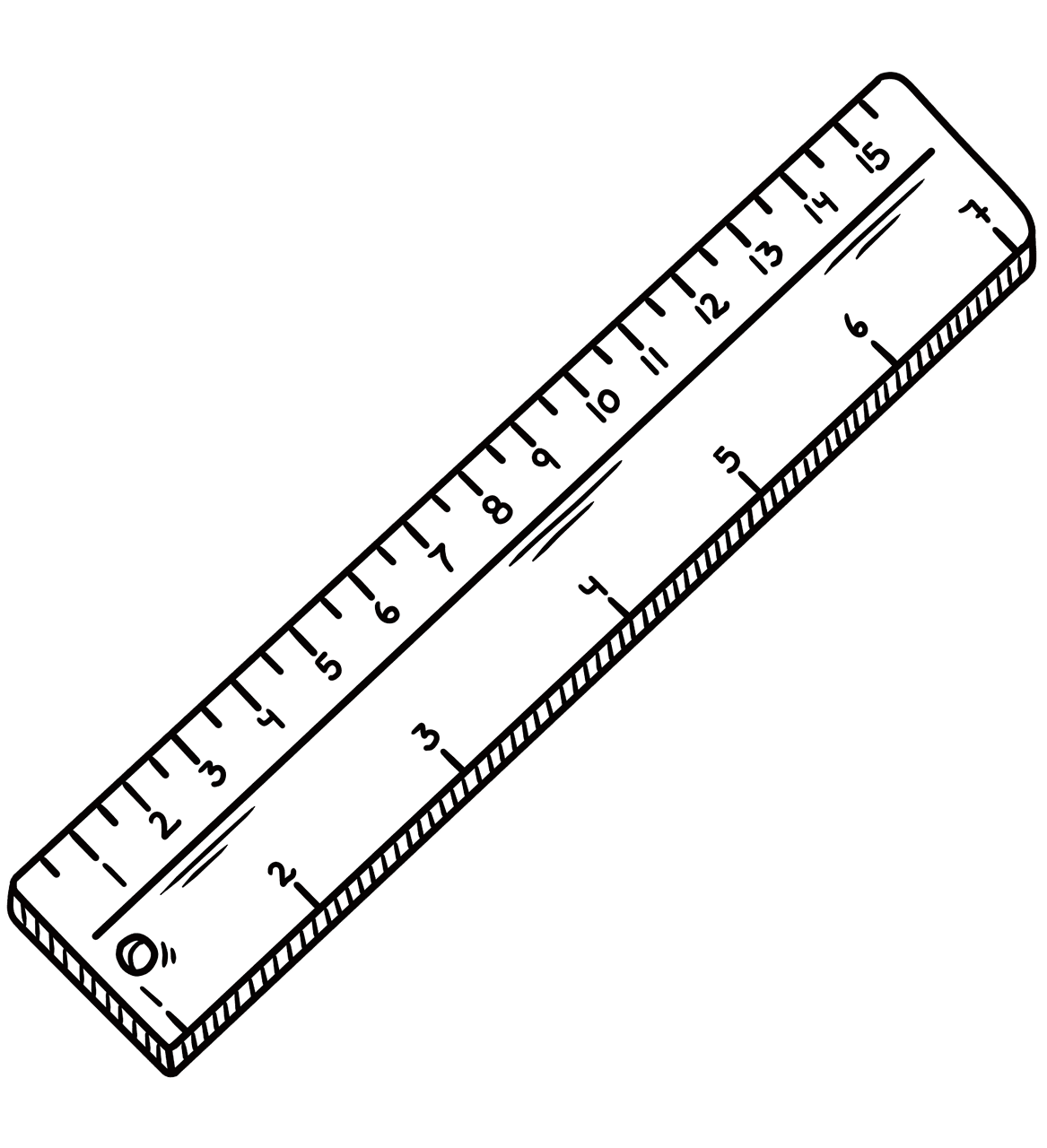 Ruler school supplies stationery image clipart 2