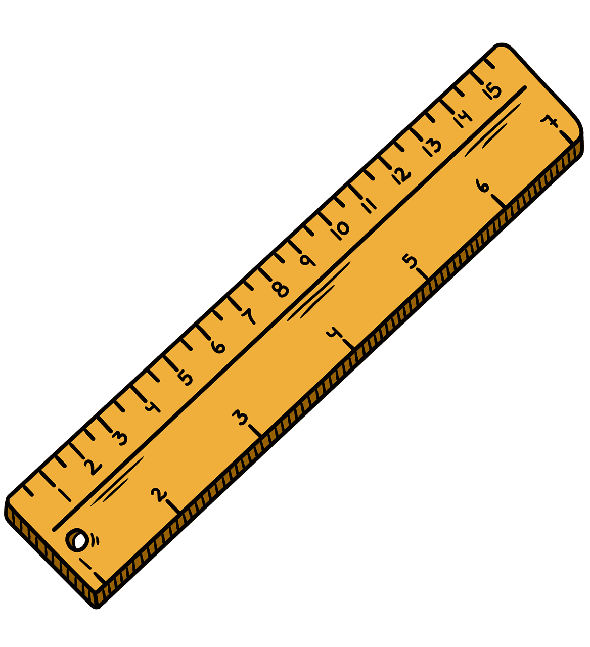 Ruler school supplies stationery image clipart