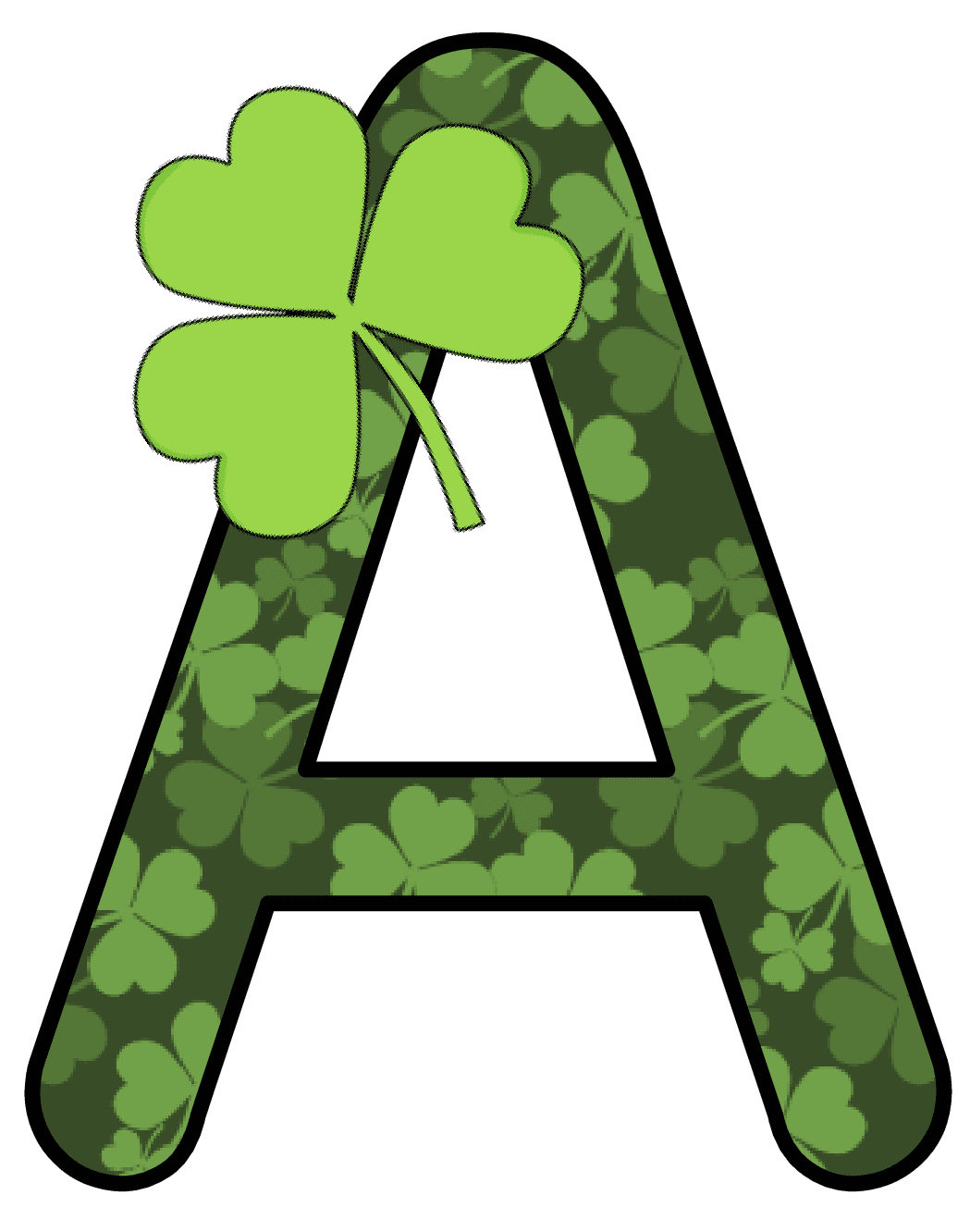 Clover pin page clipart free 2