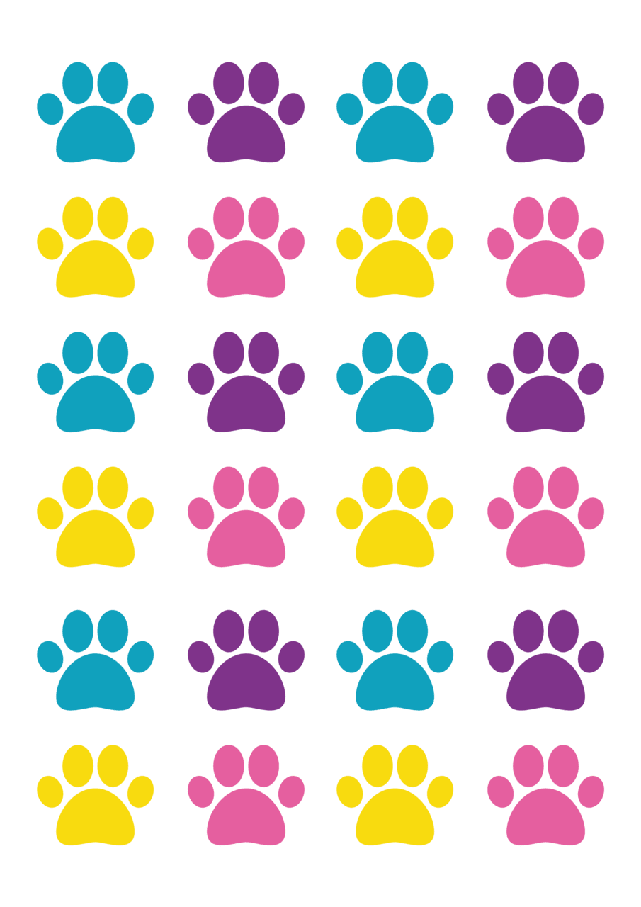 Paw print patinhas clipart background