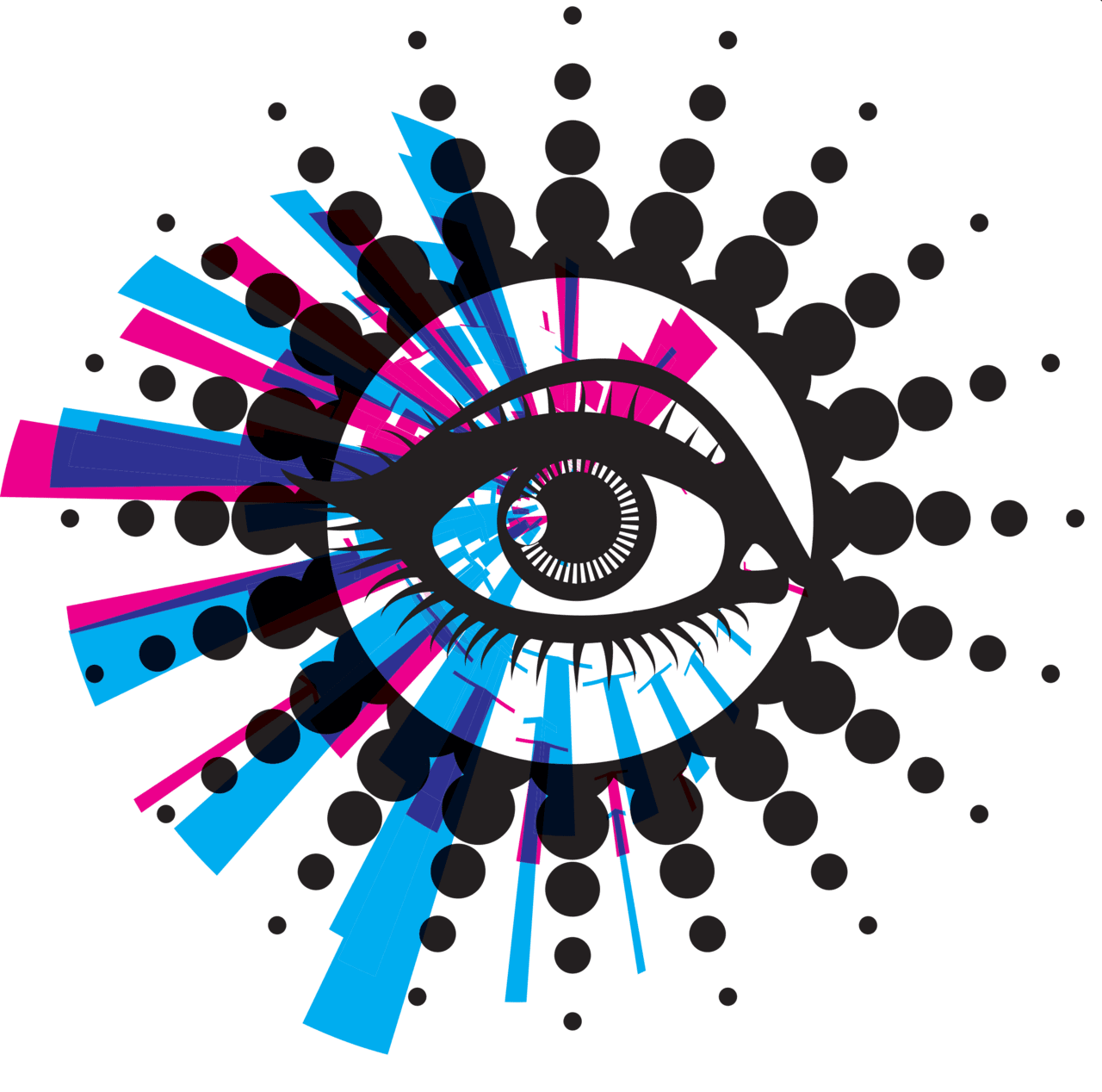 Eyeball eye abstract graphics background clipart