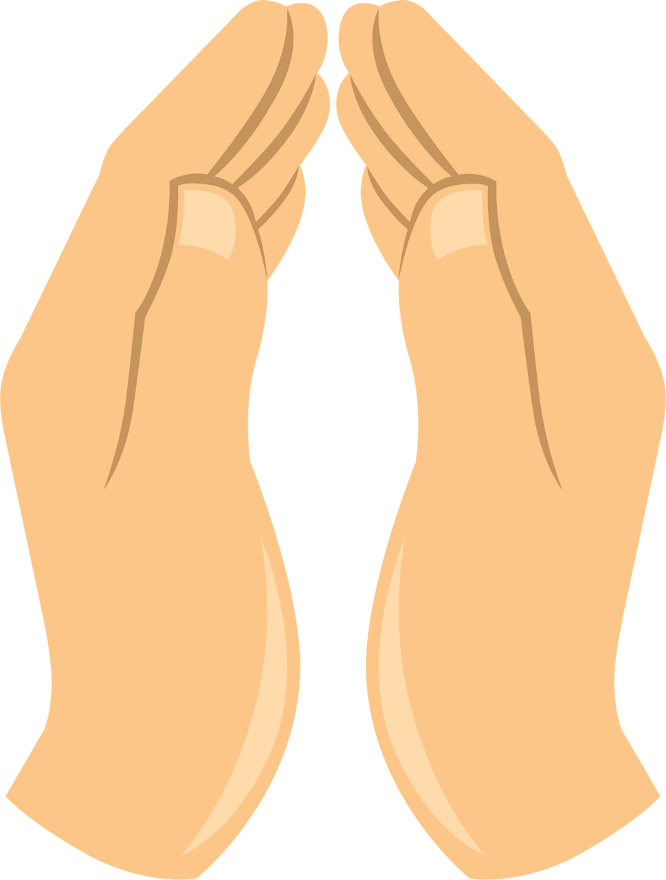 Praying hands vector clipart images