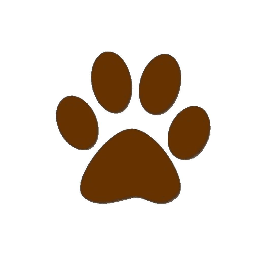 Paw print pin page clipart clip art