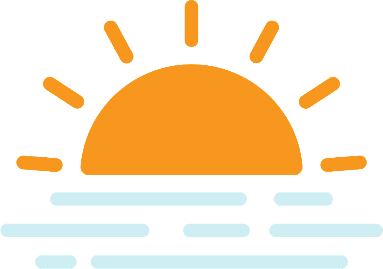 Sunset vector clipart images 3