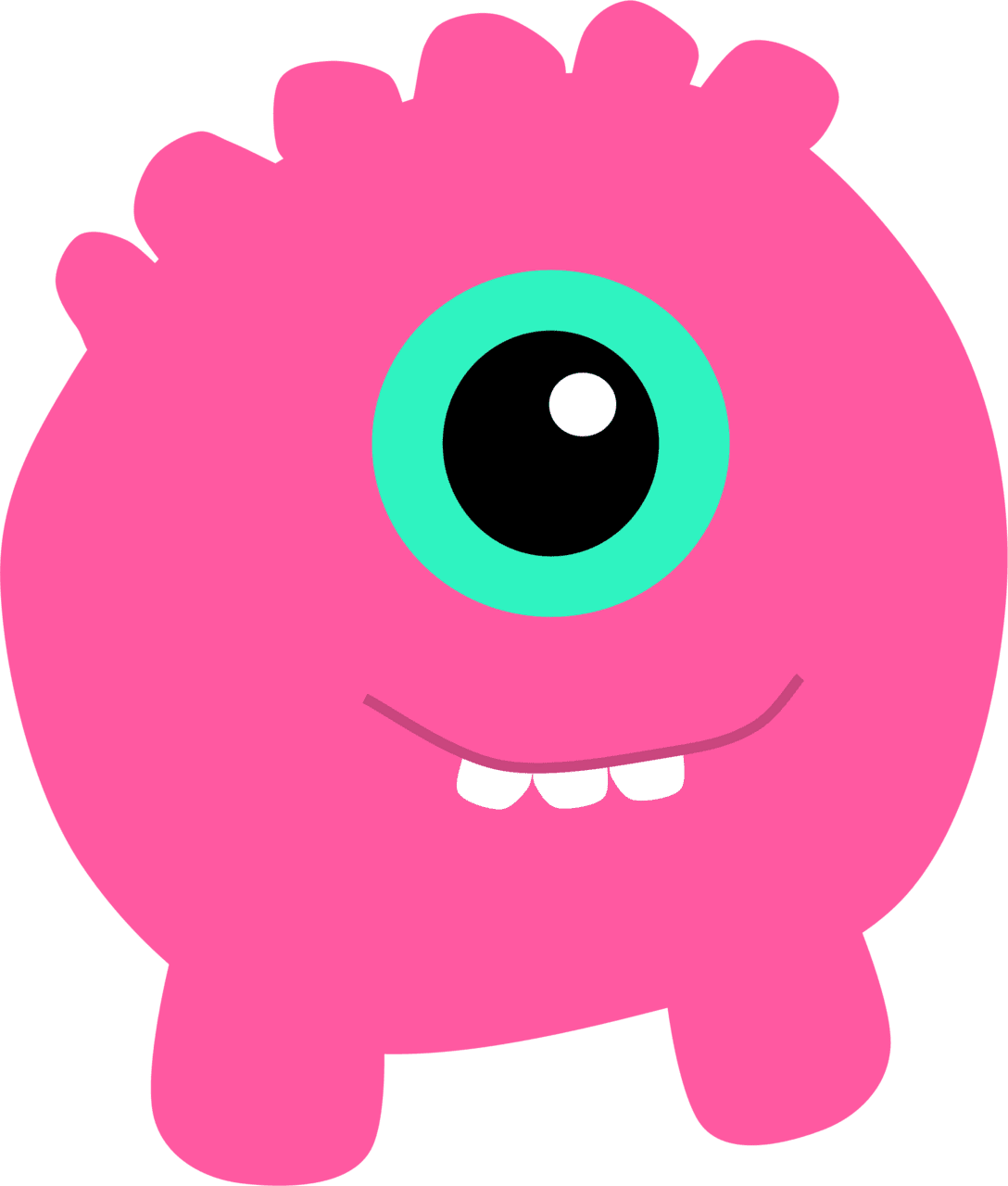 Pink monster clipart clip art