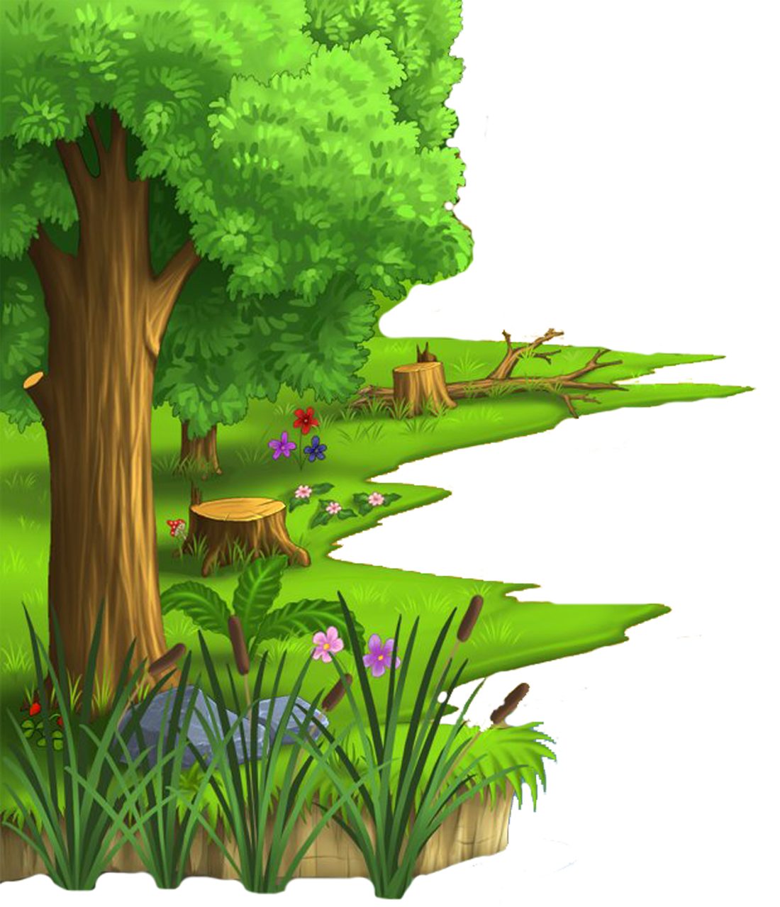 Forest pin page clipart free