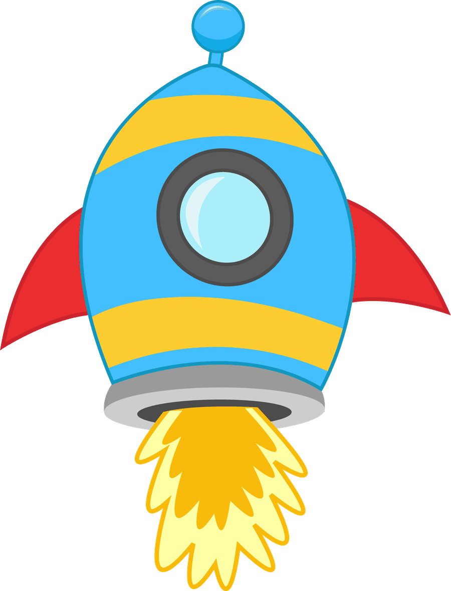 Rocket ship pin page clipart logo 2