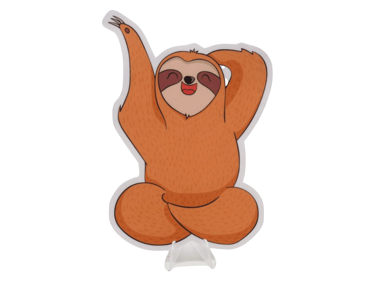 Light lazy sloth cute stickers vera arts dice clipart clip art