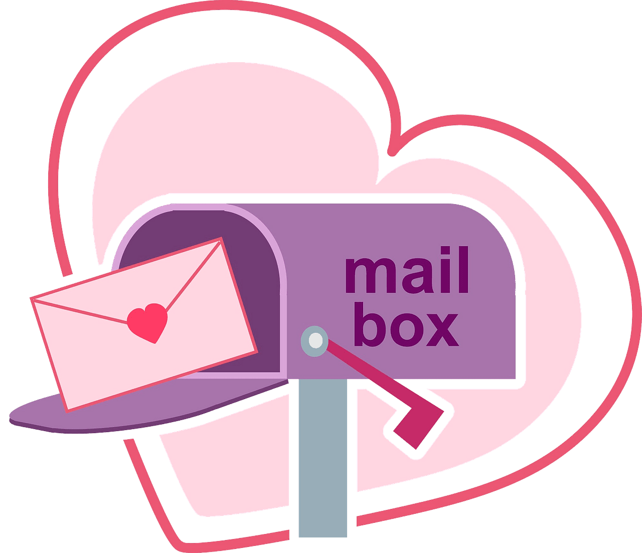 Love letter vector clipart images 2