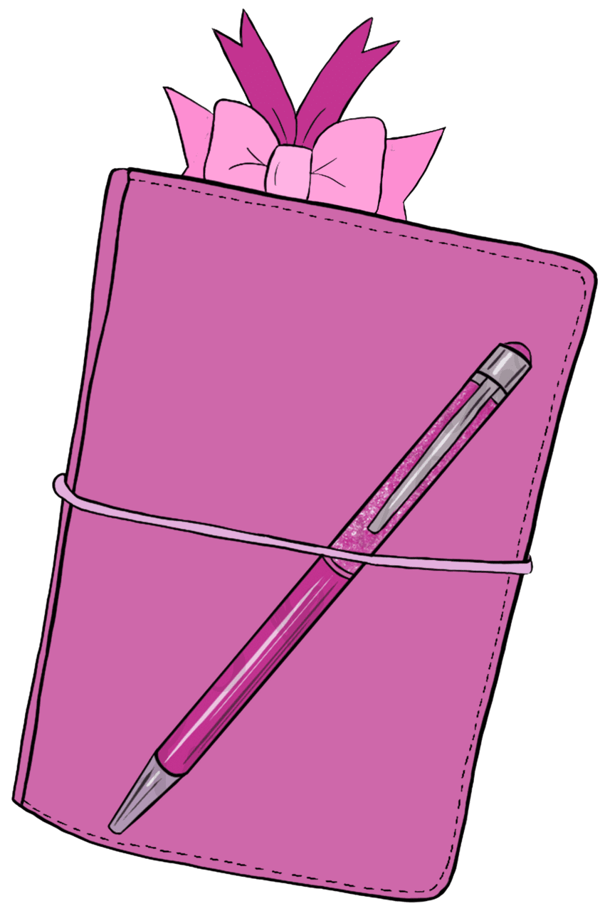 Notebook pin page clipart logo