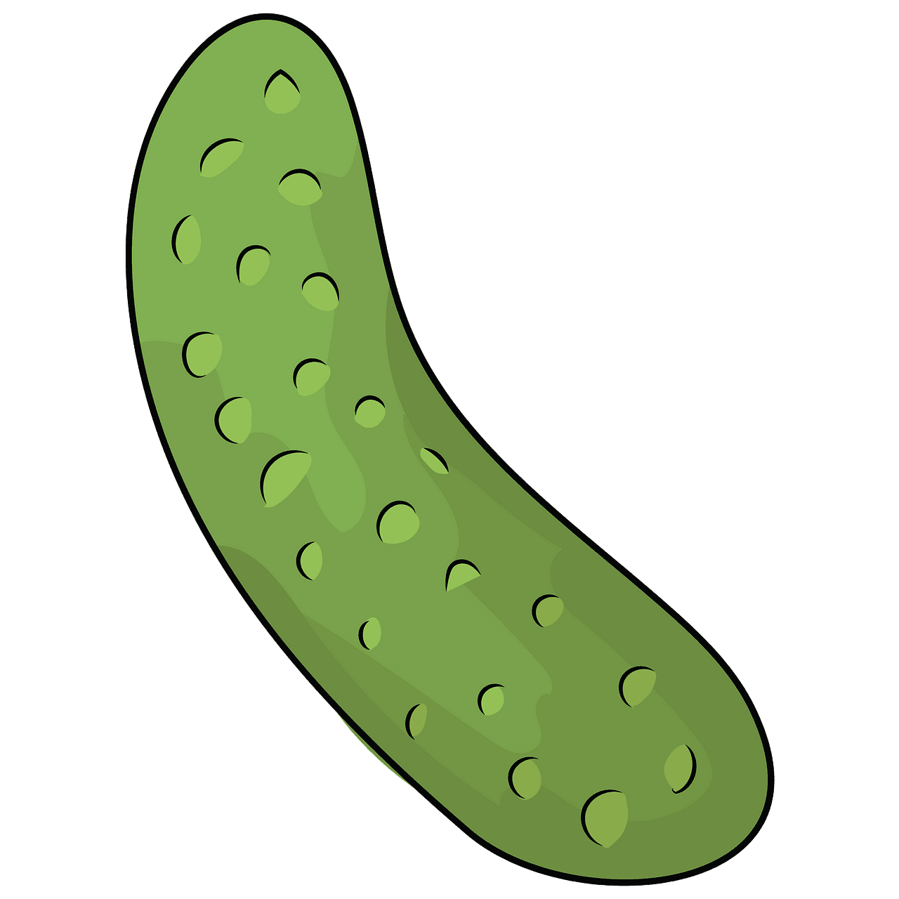 Pickle cucumber vector clipart images