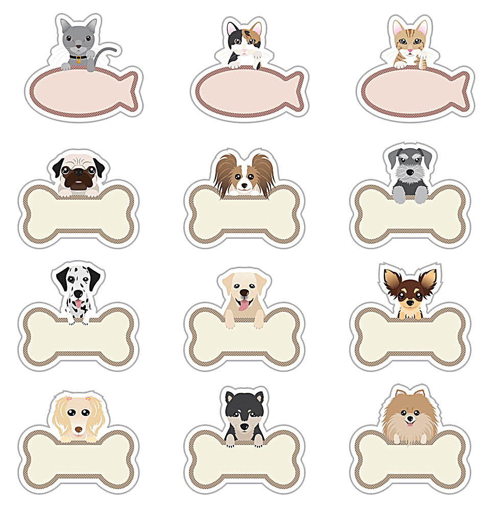 Dog bone page clipart clip art