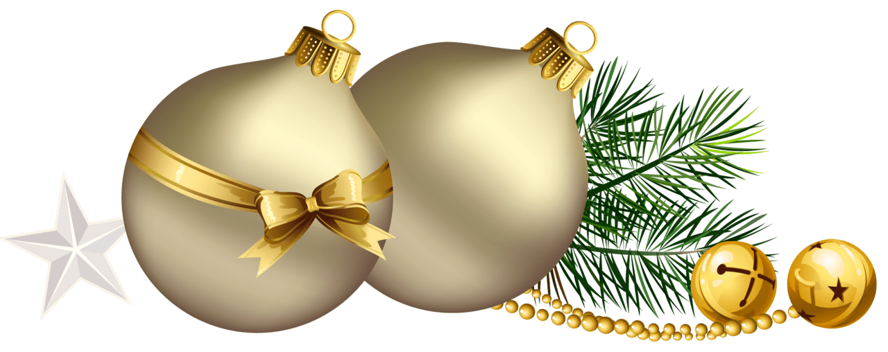 Ornament christmas balls with branch and star clipart background