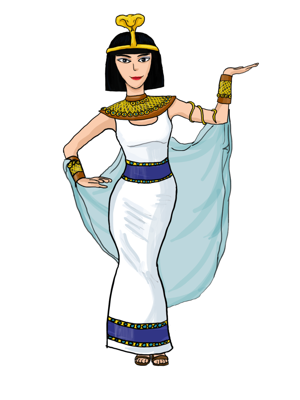 Queen cleopatra clipart picture