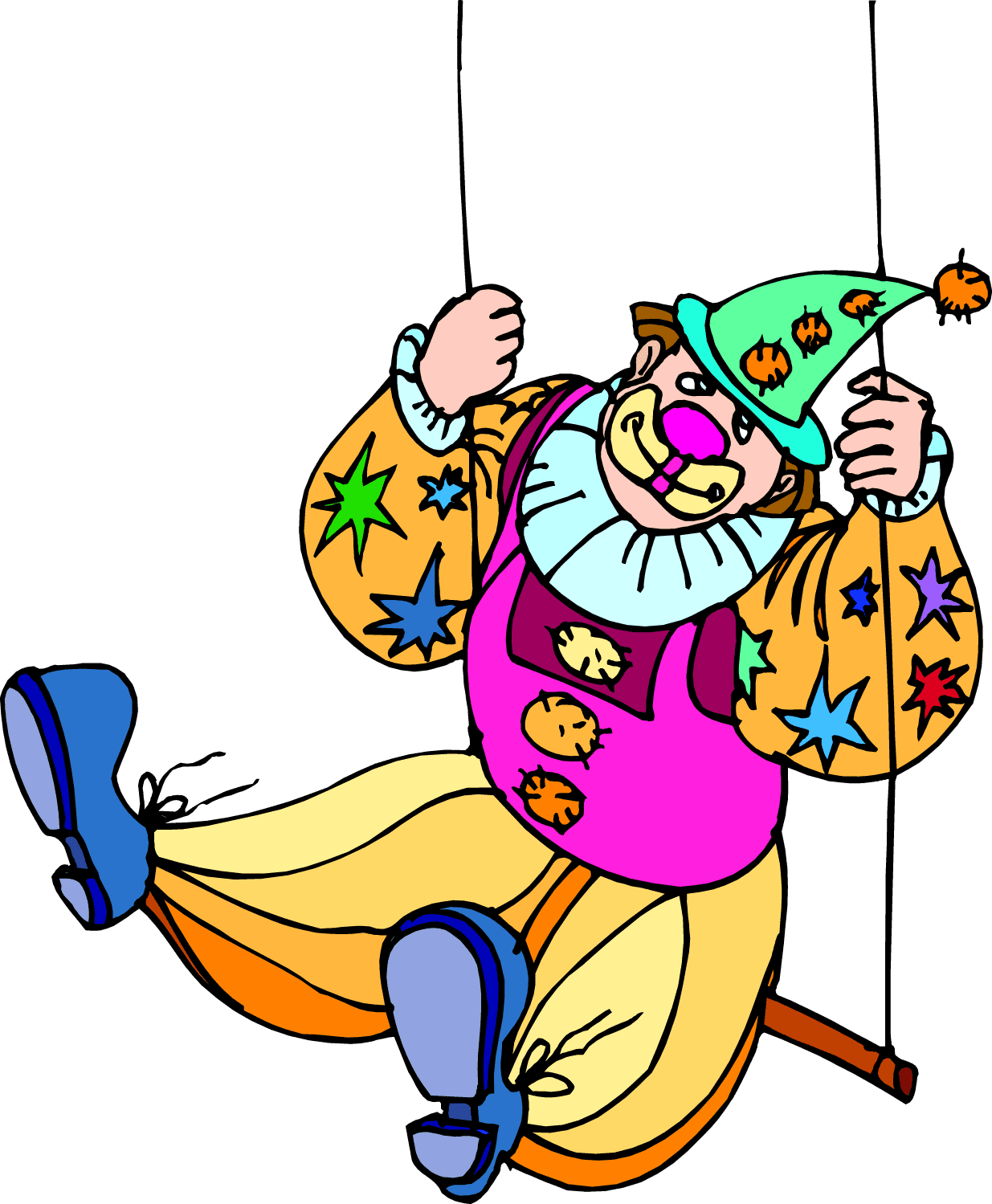 Clown pin page clipart transparent 3