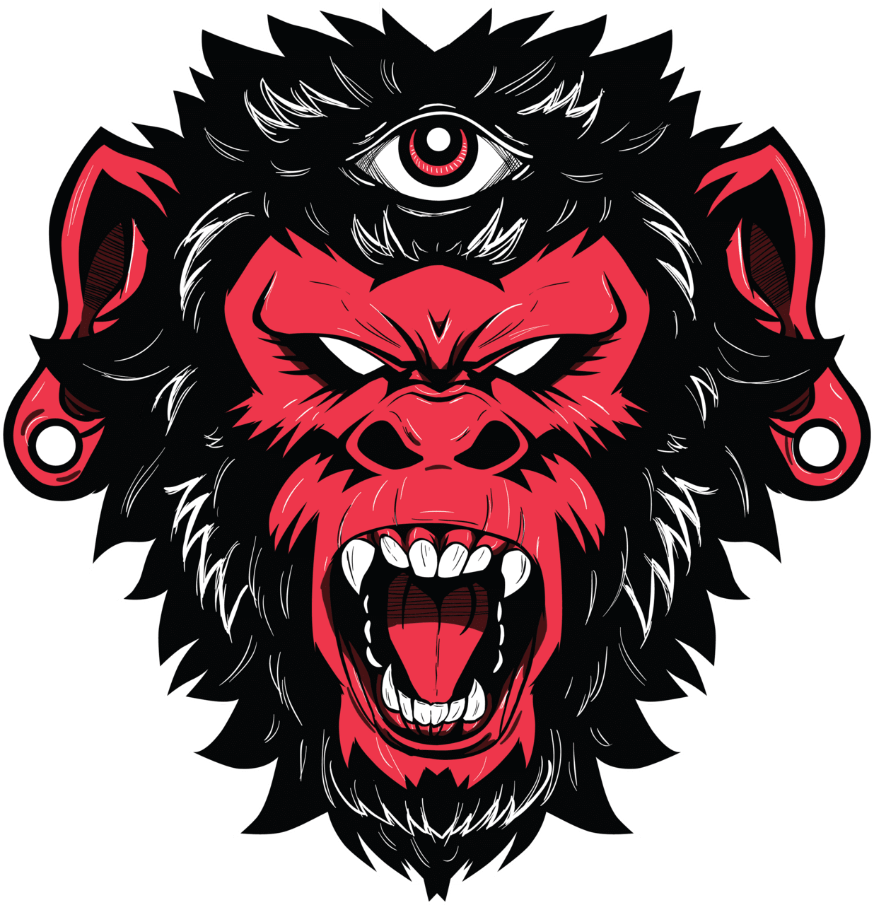 Gorilla demon monkey clipart background