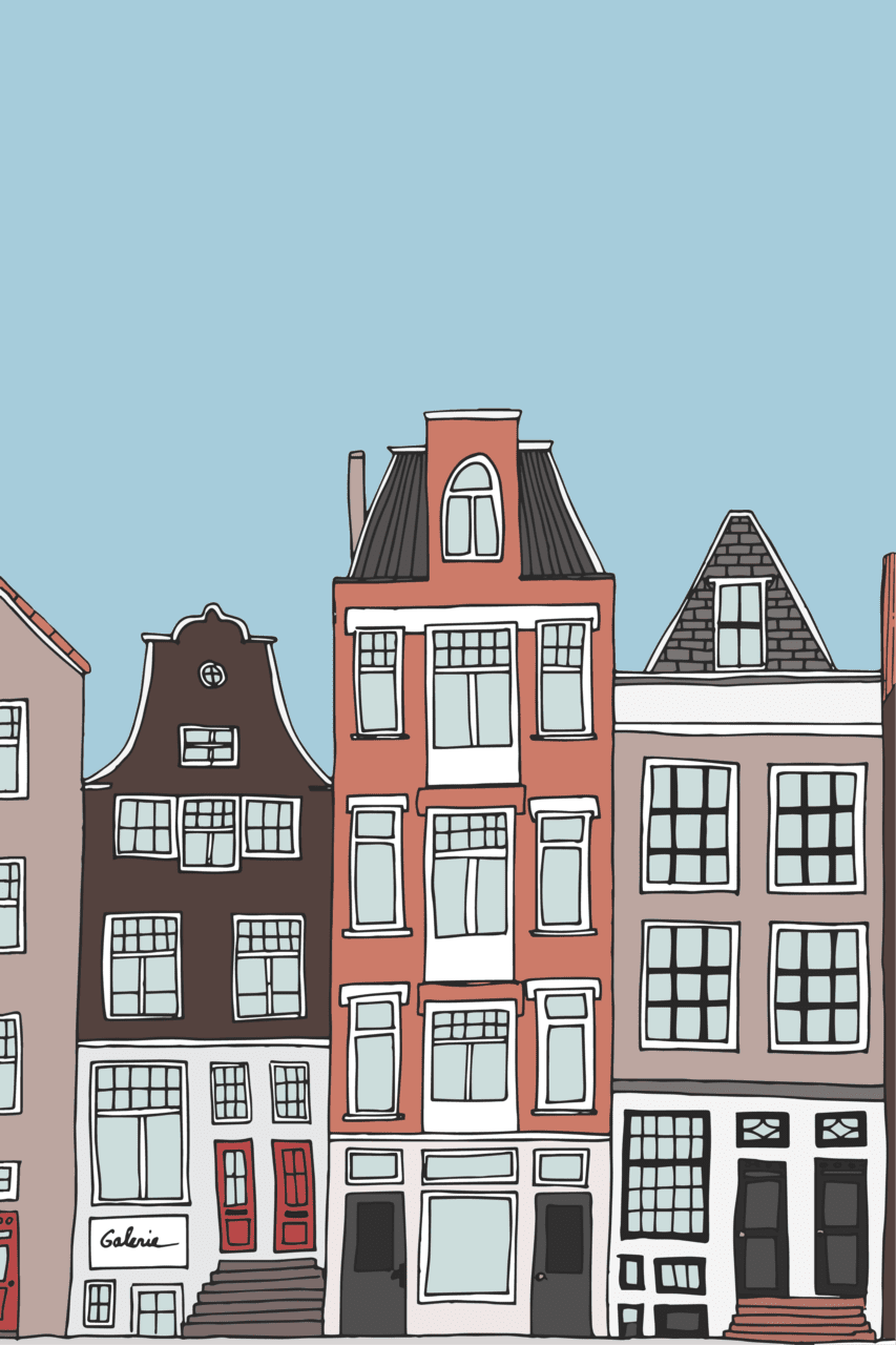 Building amsterdam houses clipart photo