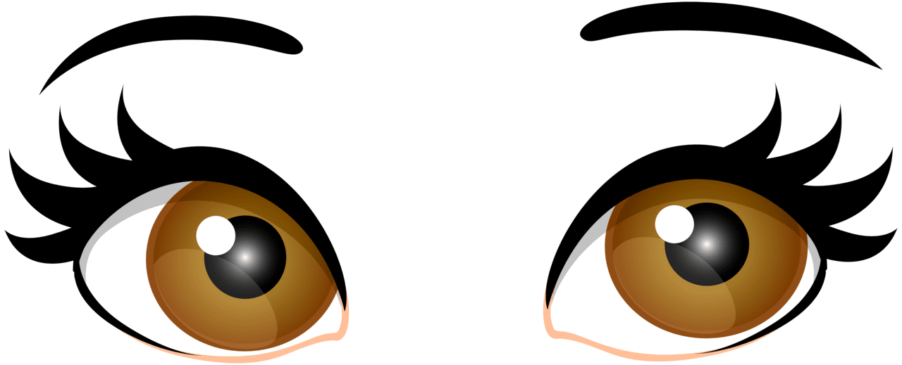 Eyeball brown female eyes clipart best free