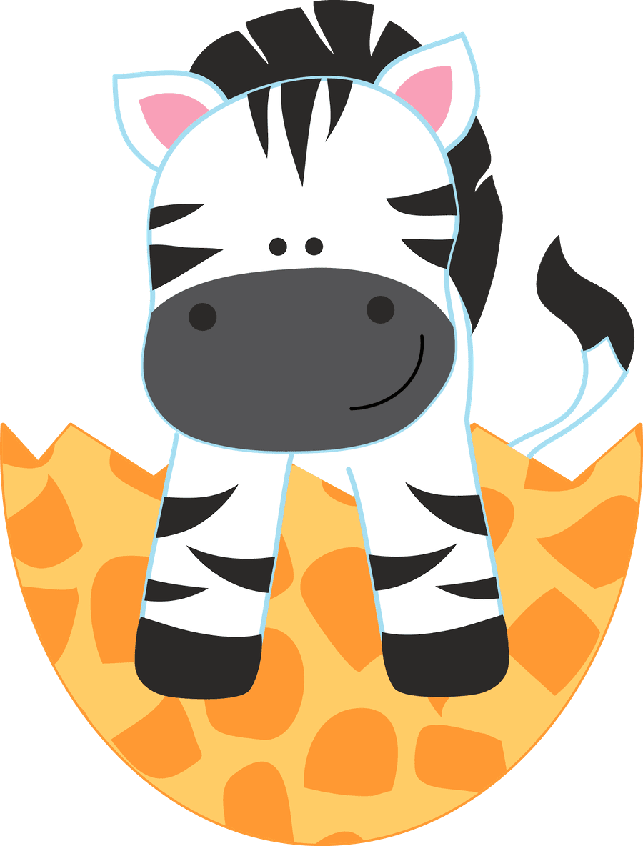 Zebra pin page clipart background 2