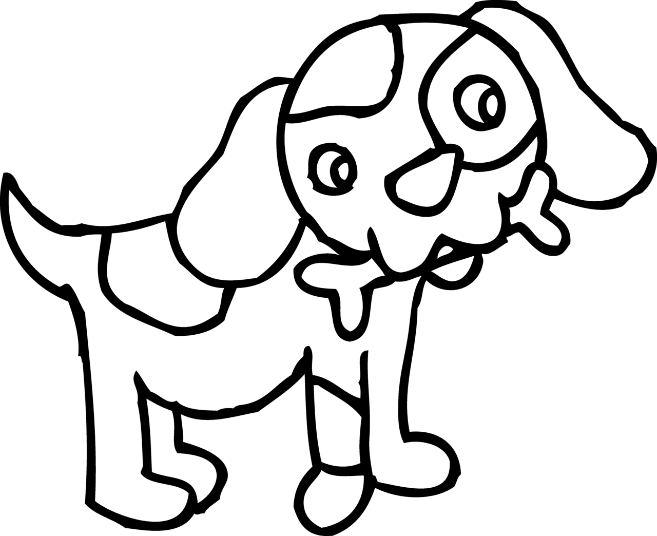 Dog black and white clipart images cliparts library