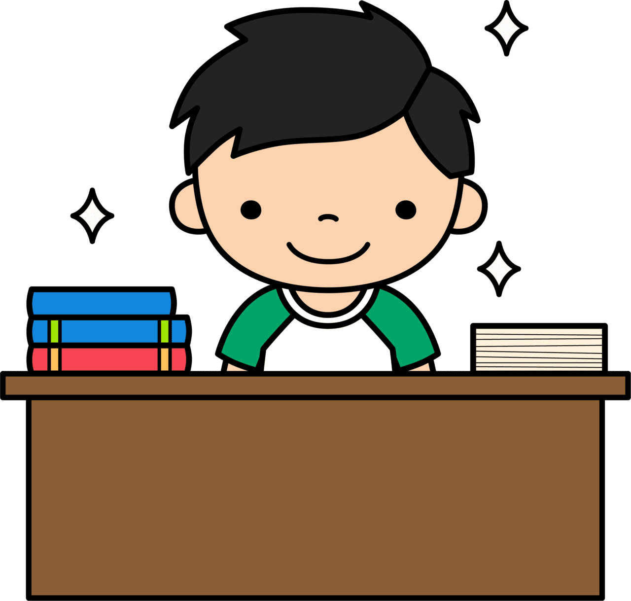 Homework page clipart image