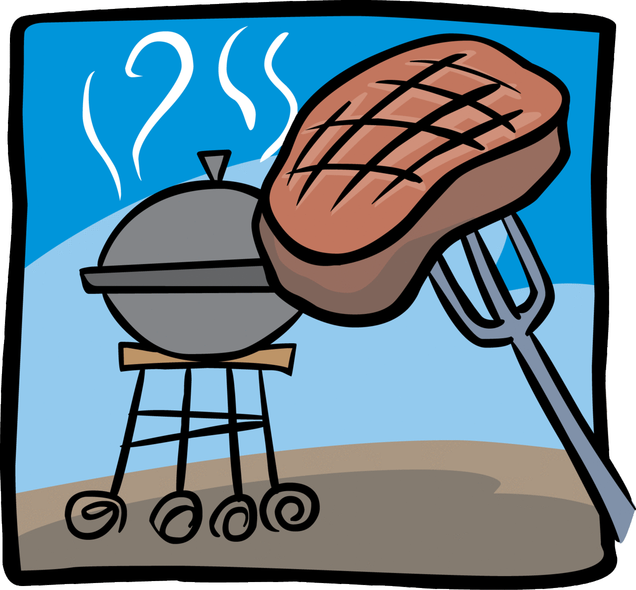 Grill page clipart logo