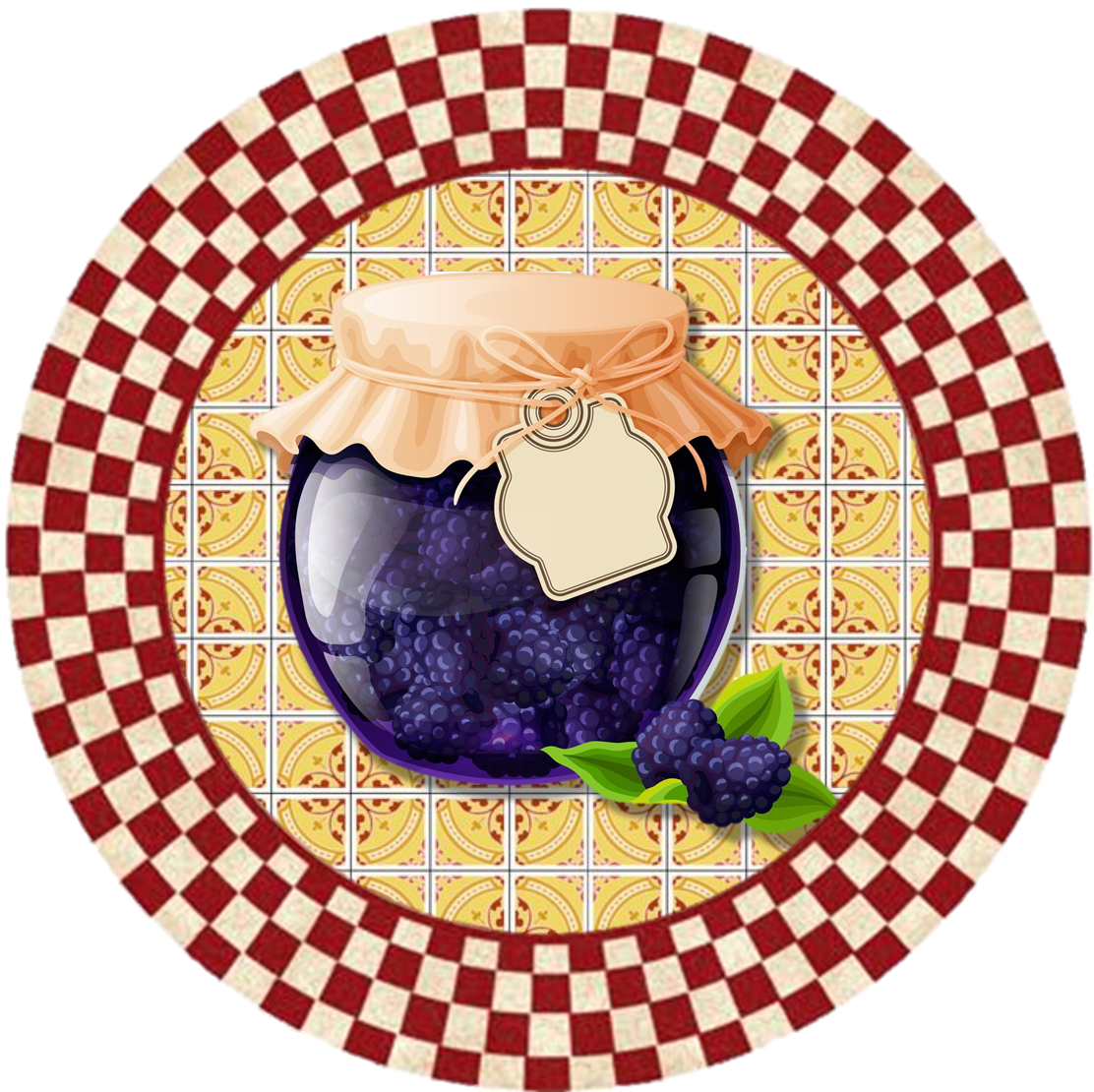 Blueberry pin page clipart picture 2