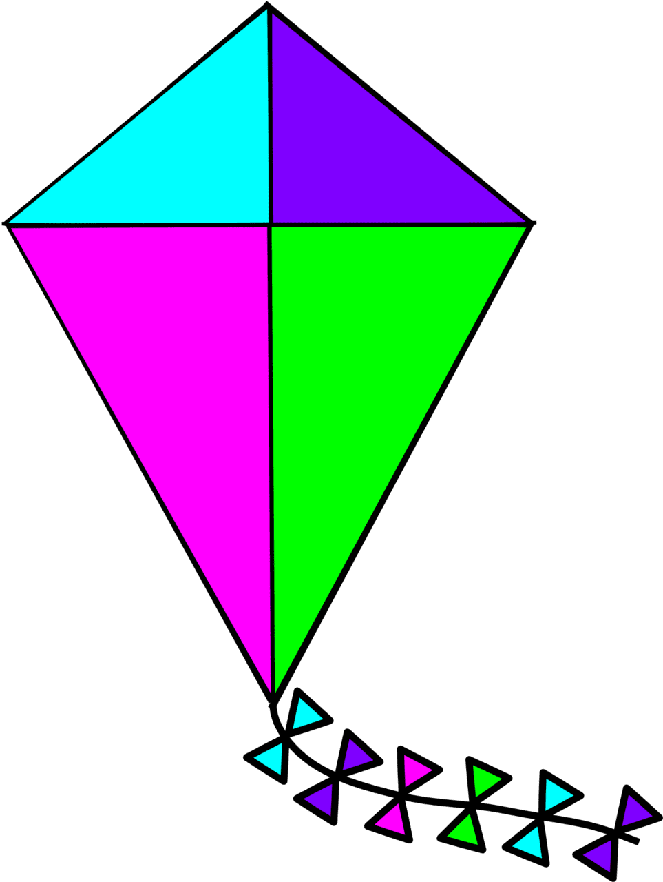 Kite graphic vector artwork clipart