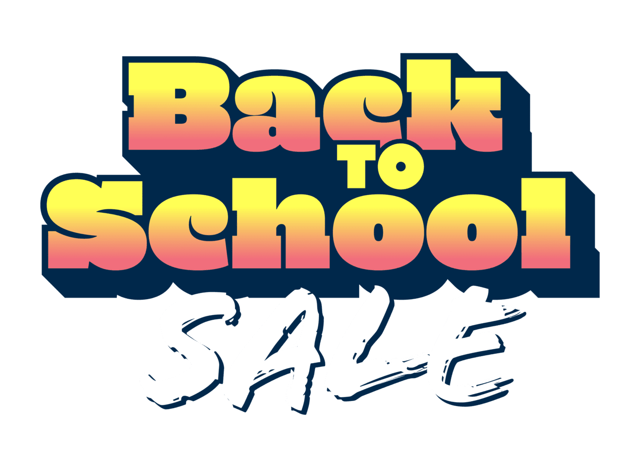 Back to school sale resource center clipart vector