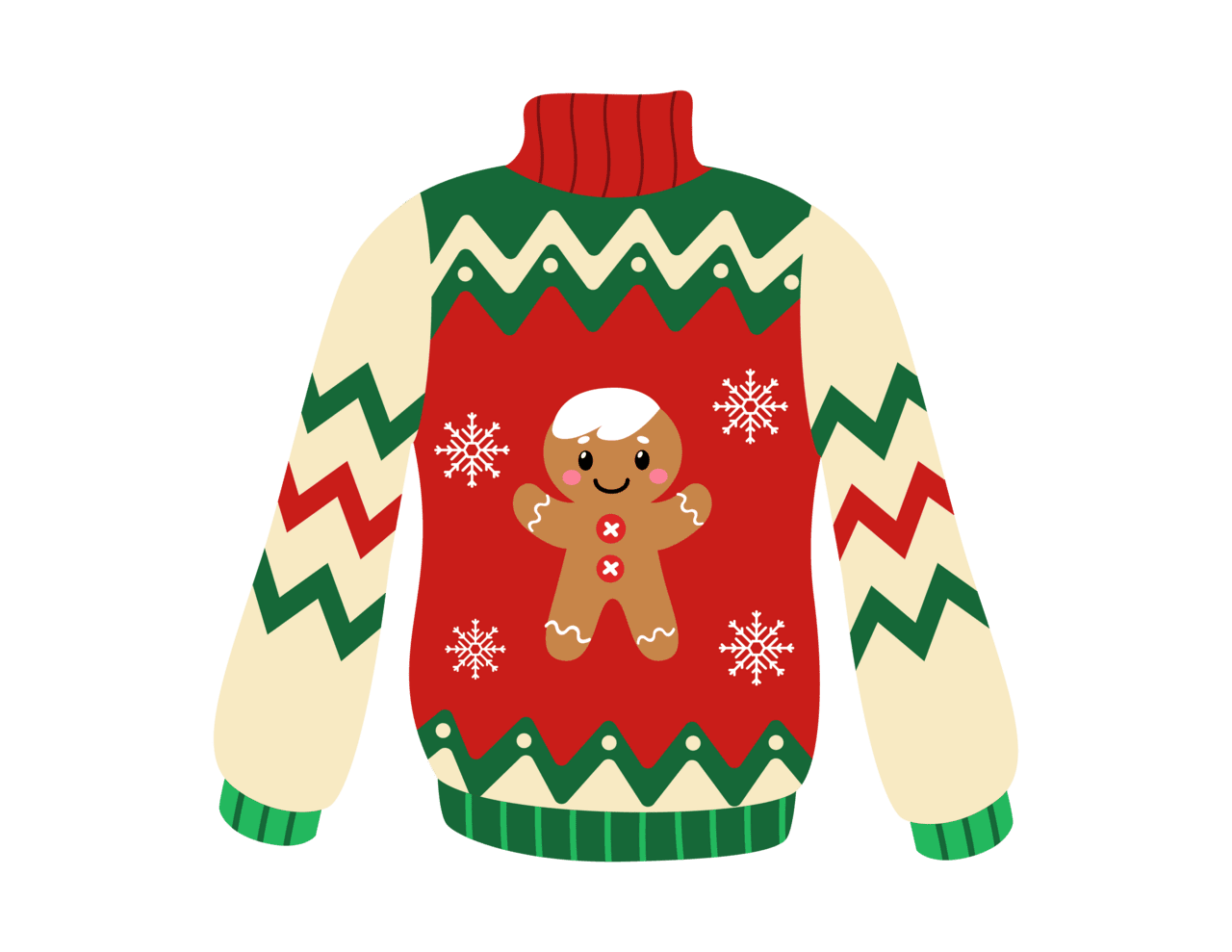 Gingerbread pin page clipart picture 3