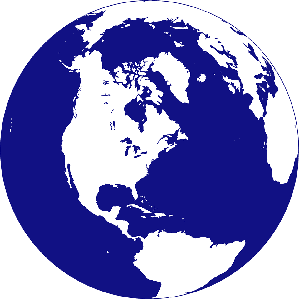 World globe photo of clipart