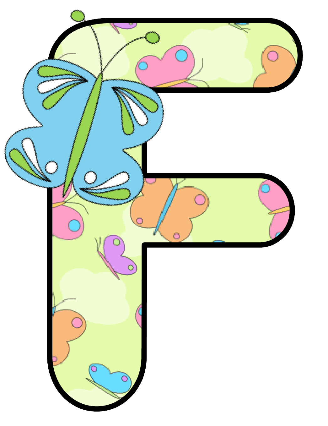 Letters pin page clipart image 2