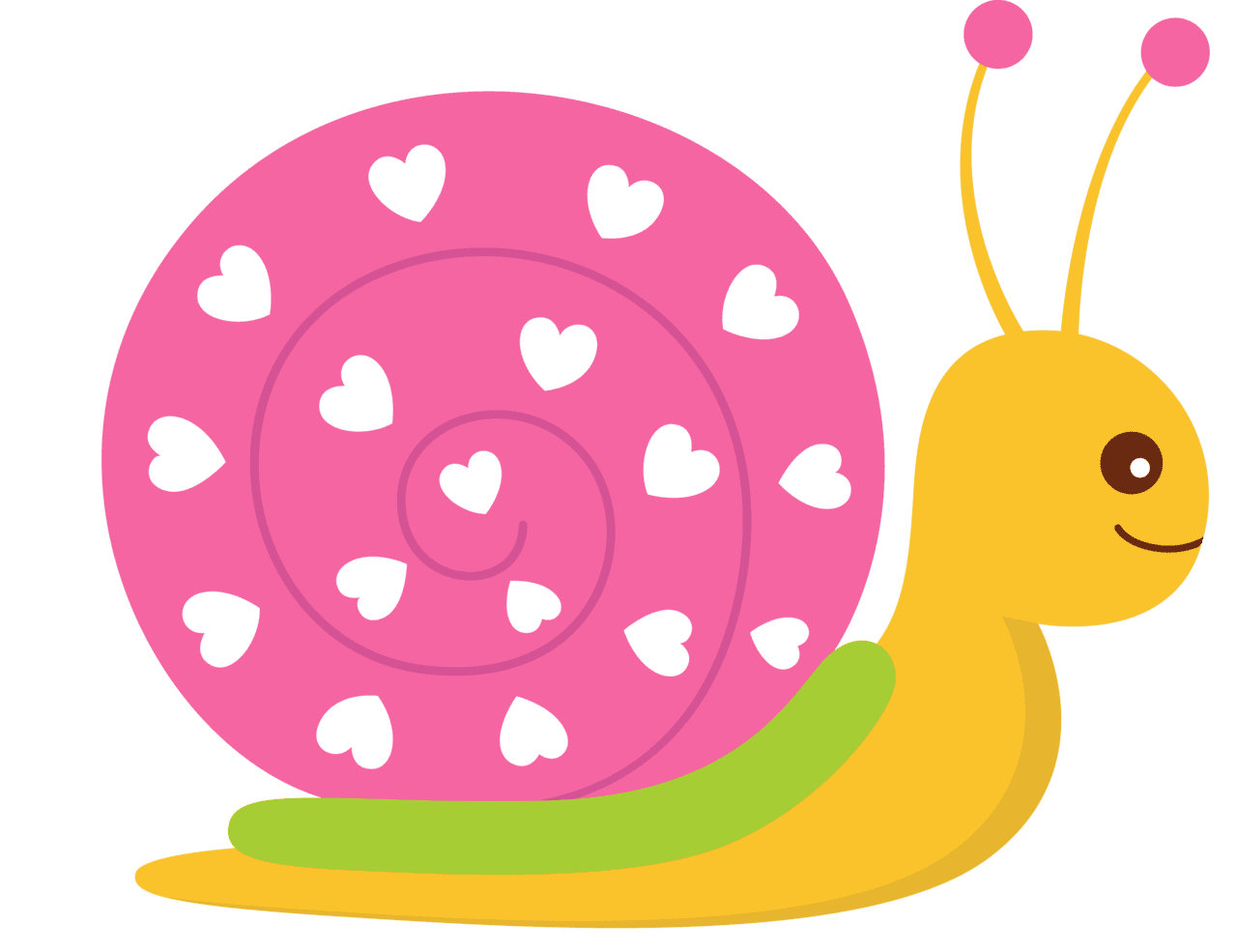 Snail pin page clipart image 5