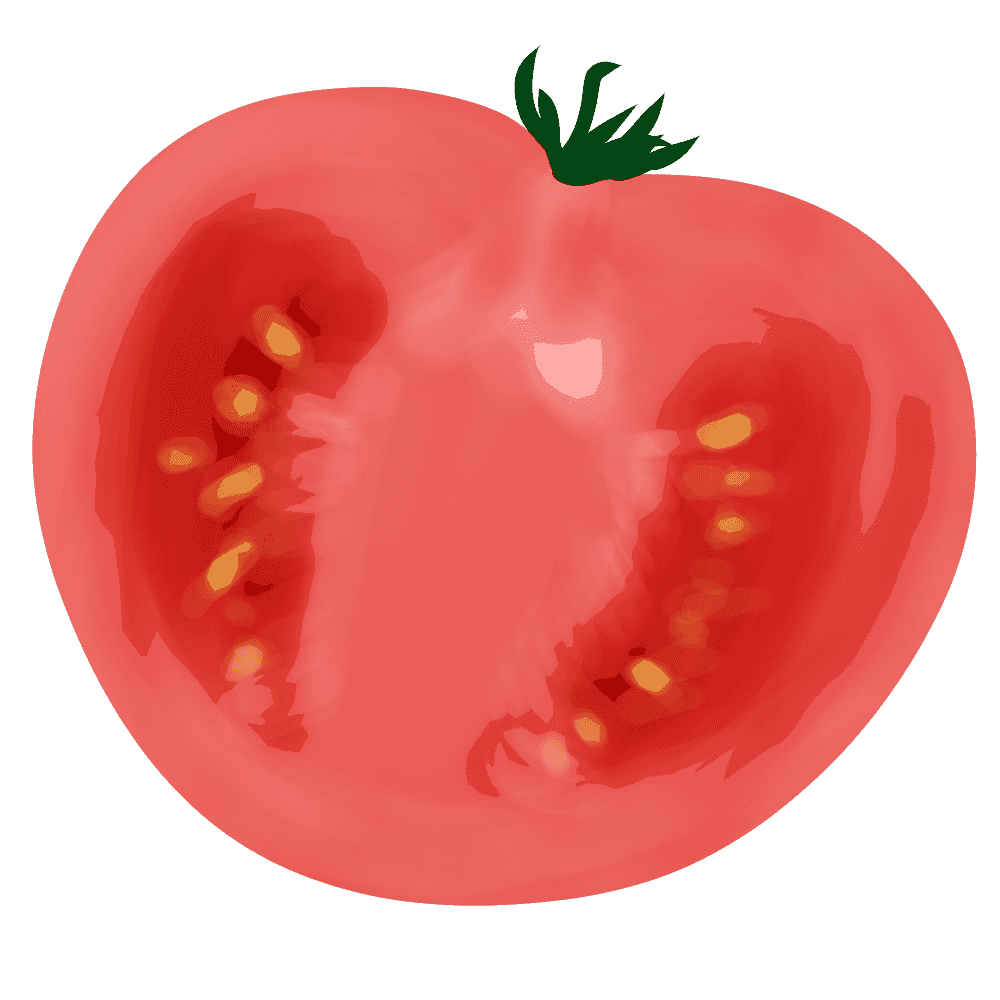 Tomato clipart vector 2