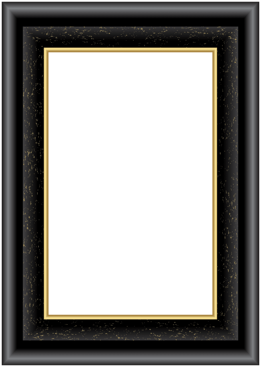 Black decorative frame clipart photo