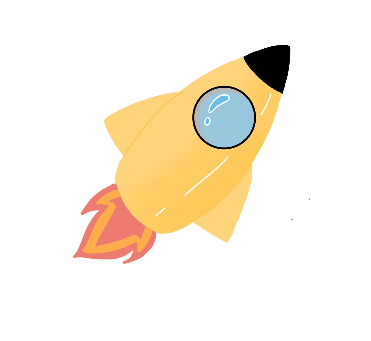 Rocket ship pin page clipart free