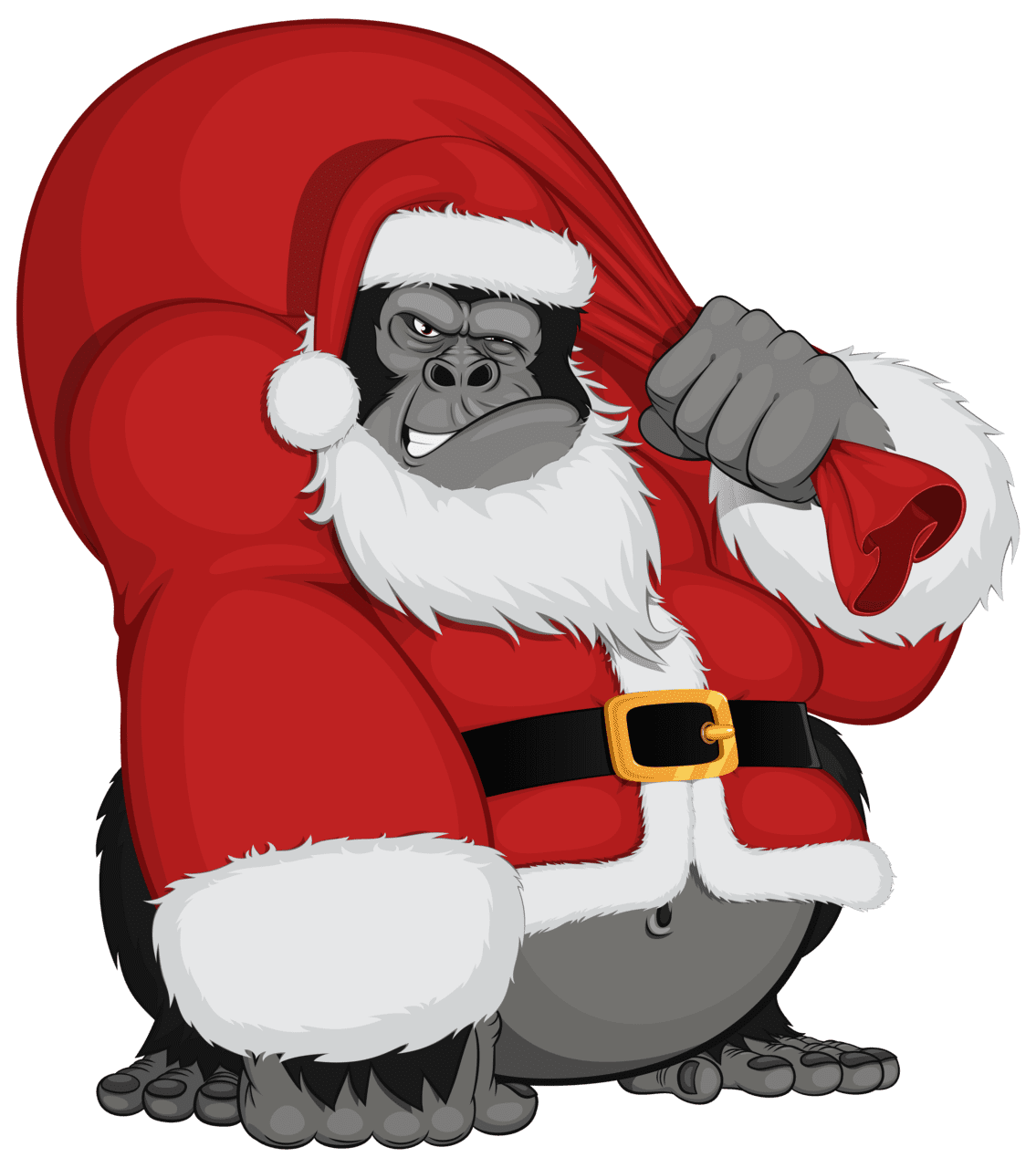 Father christmas hat pin page clipart background 2