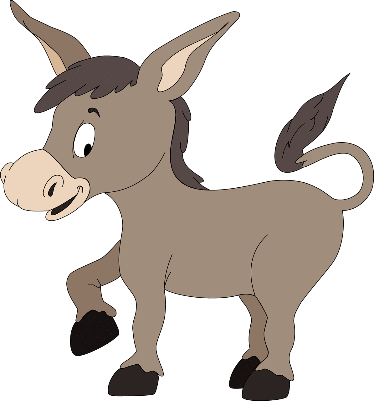 Donkey ezeltje ezel gratis vectorafbeelding op pixabay clipart 2