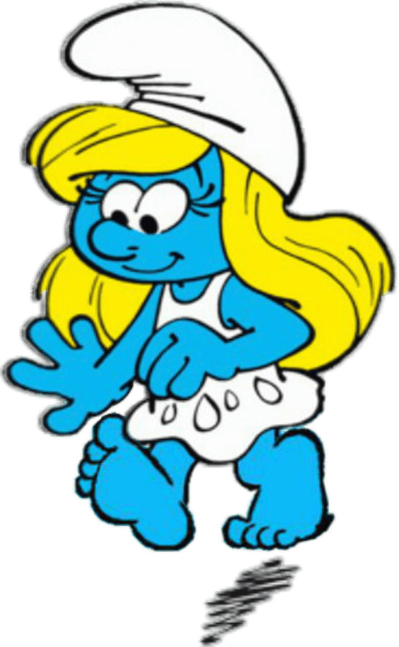 Foot smurfette bare feet fingers toes smurfs blue https deviantart thevideogameteen art scpolkadot polkadot picsart toedit remixit clipart vector