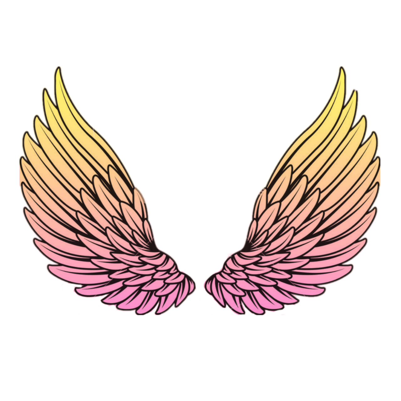 Angel wings page clipart photo