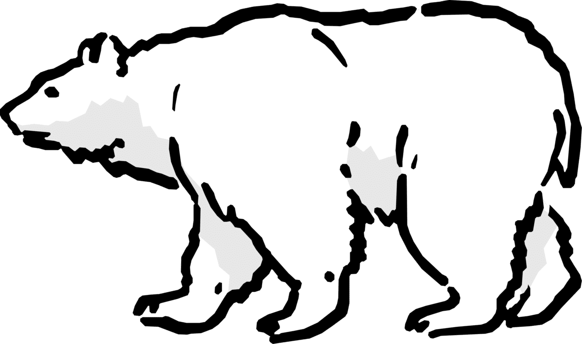 Arctic polar bear vector image clipart