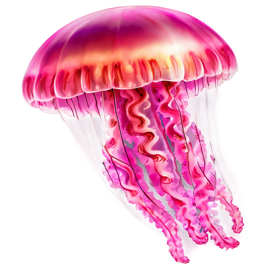 Pink jellyfish xdc clipart logo